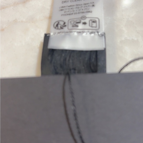 SOLD Givenchy gorgeous Intarsia Logo two color  way 100% Wool Scarf - Picture 8 of 8